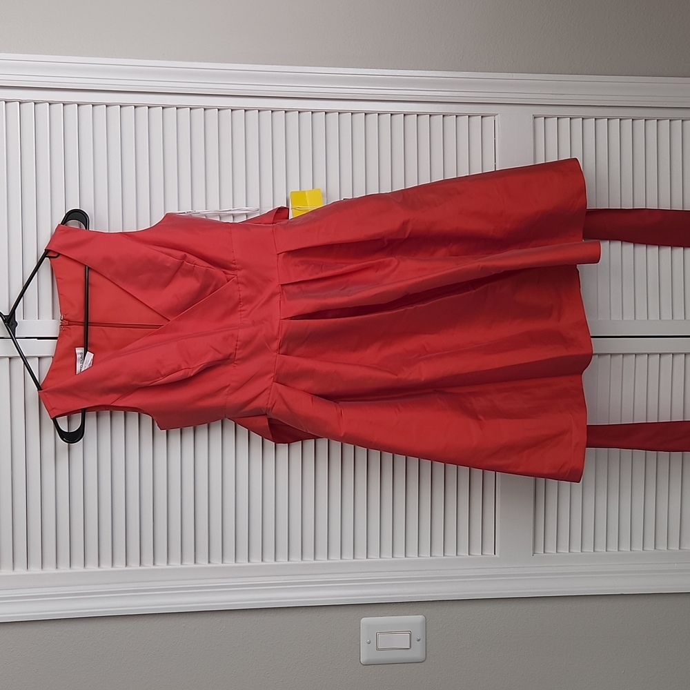 Alfred Sung D668 dress in Firecracker